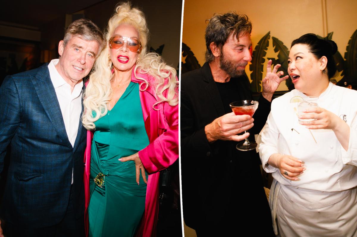 Guests celebrating at the Indochine and Beatrice Inn party